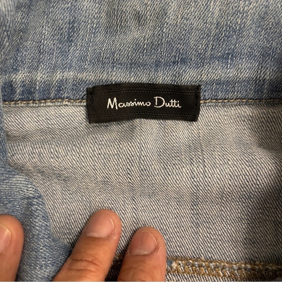 Massimo Dutti Crop denim jacket size XS - Picture 7 of 11